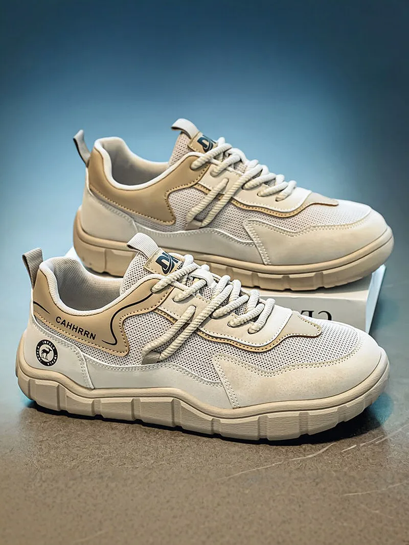 Men's Work Shoes Breathable Slip-Resistant Labor-Proof Casual Fashionable round Toe Low Heel Rubber Outsole Spring Autumn
