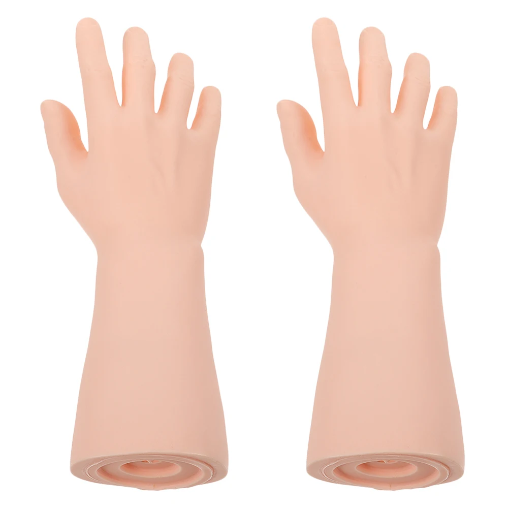 

2pcs Male Mannequin Realistic Display For Showcase Lightweight Portable Ring Jewelry Holder Mannequin Hand Ring Display Stand
