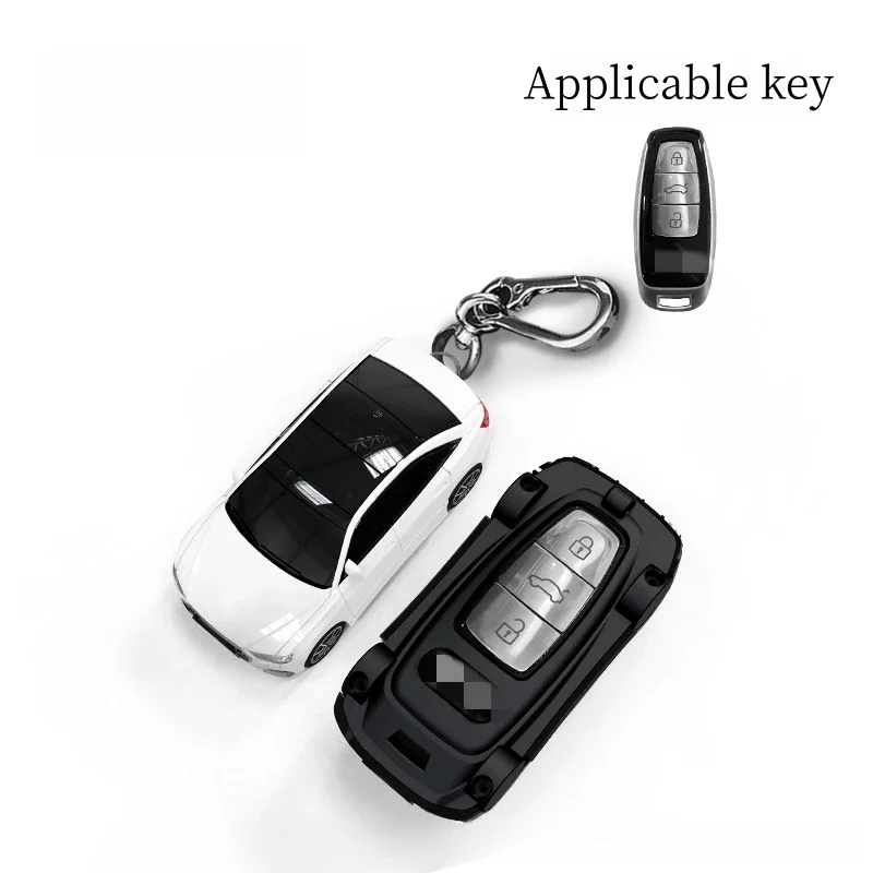 Audi A6L -Class Key Holder, Model Key Protector, Personalized Gift Car Key Holder, with Buckle Accessory