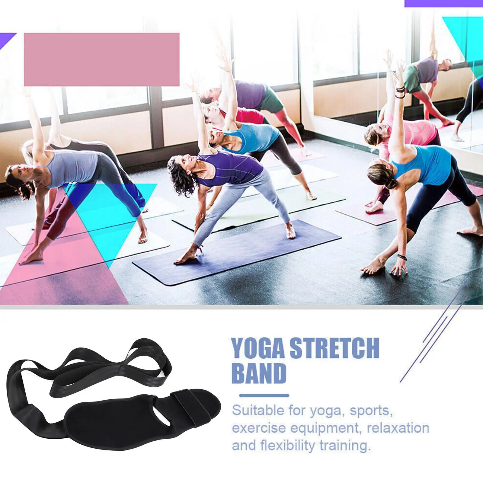 

Yoga Ligament Stretching Belt Leg Stretcher Strap For Ballet Cheer Dance Gymnastics Trainer Yoga Flexibility Leg Stretch Be V4J5