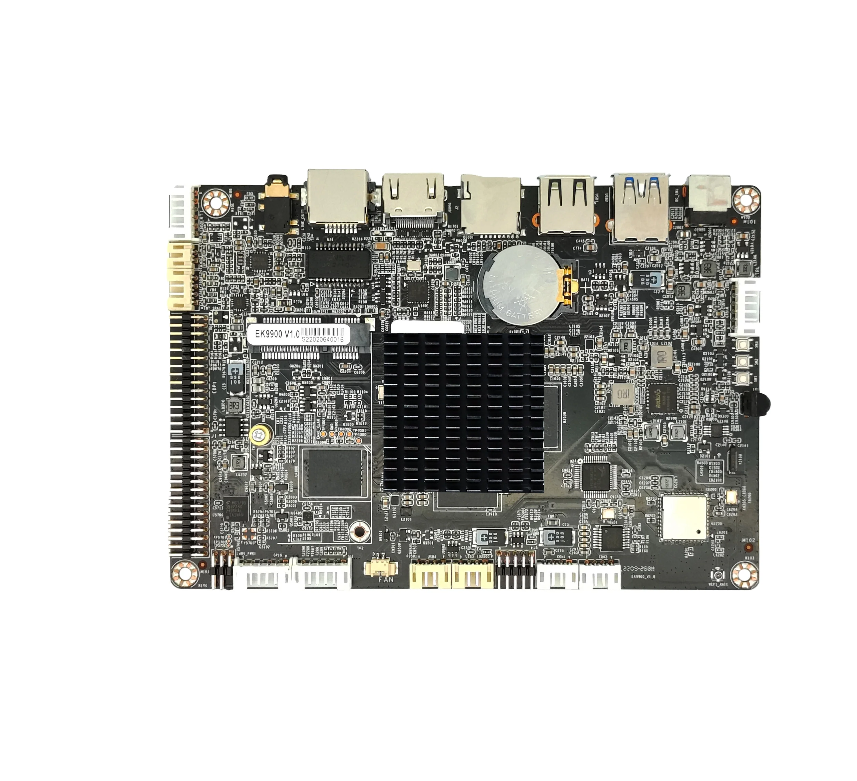 Carte mère Android ELSKY Fanless EK9900 avec processeur Rockchip RK3399 2/16G, sortie HD-MI 2.0 4K, 2 ports COM RS232, carte mère Arm