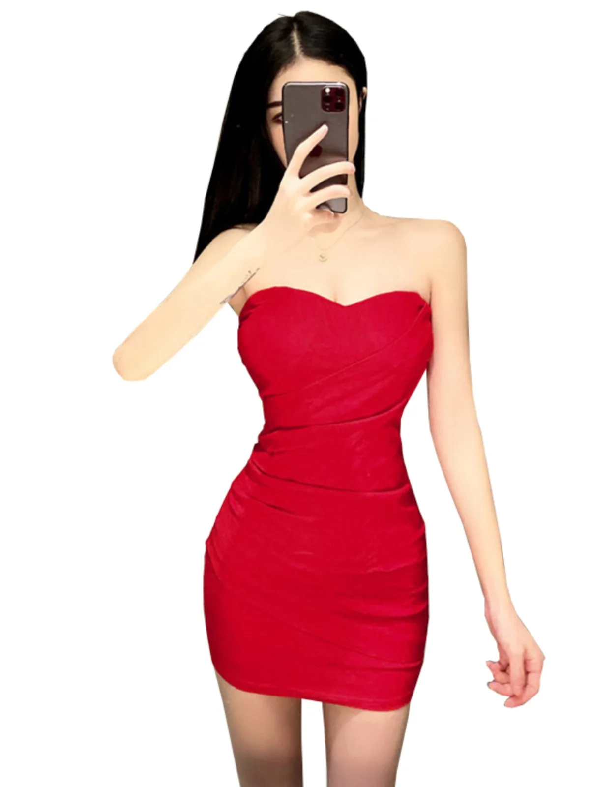 tight dress butt Fashion Show Full Diamond Sexy Mesh Sleeveless Wrapping Long Nightclub Bar Tummy Control Women's Gym Clothes Running Training