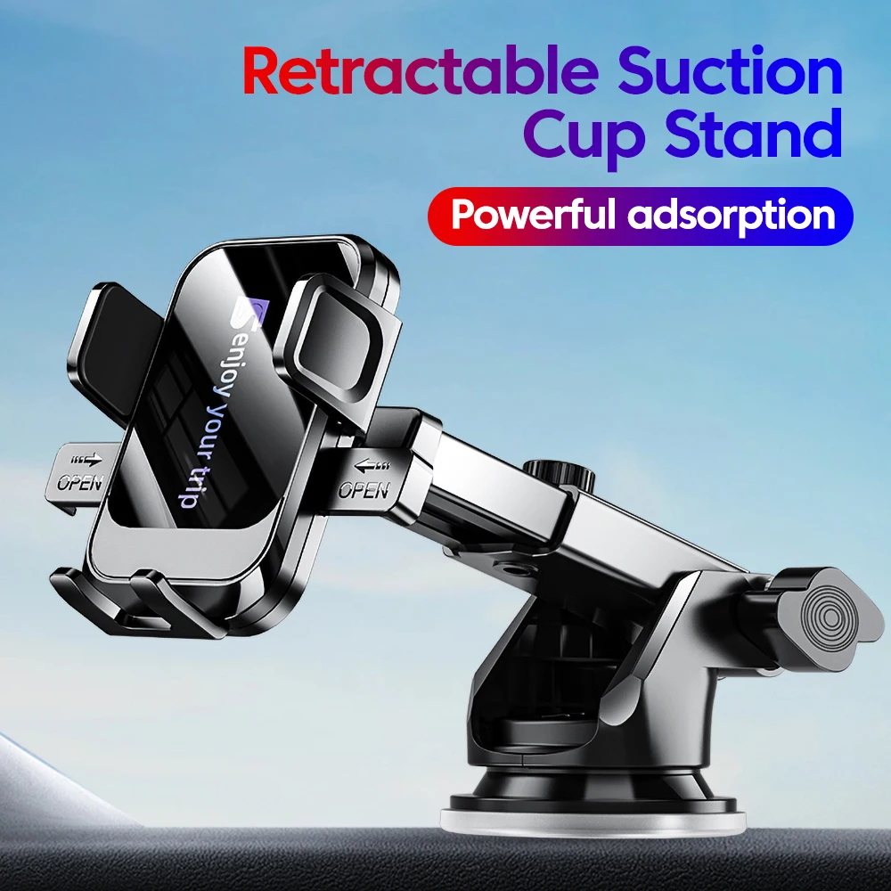 

Универсальный автомобильный держатель для телефона на присоске, вентиляционный крючок, держатель для мобильного телефона 4,7-7 дюймов, iPhone Xiaomi, держатель для лобового стекла автомобиля на приборной панели