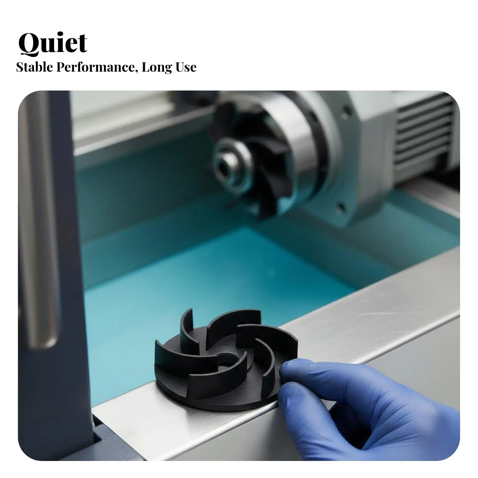 Plastic Impeller Easy to Install engine Cooling Fan sturdy Machine Part for Maintenance Technicians, Mechanics, Factory,