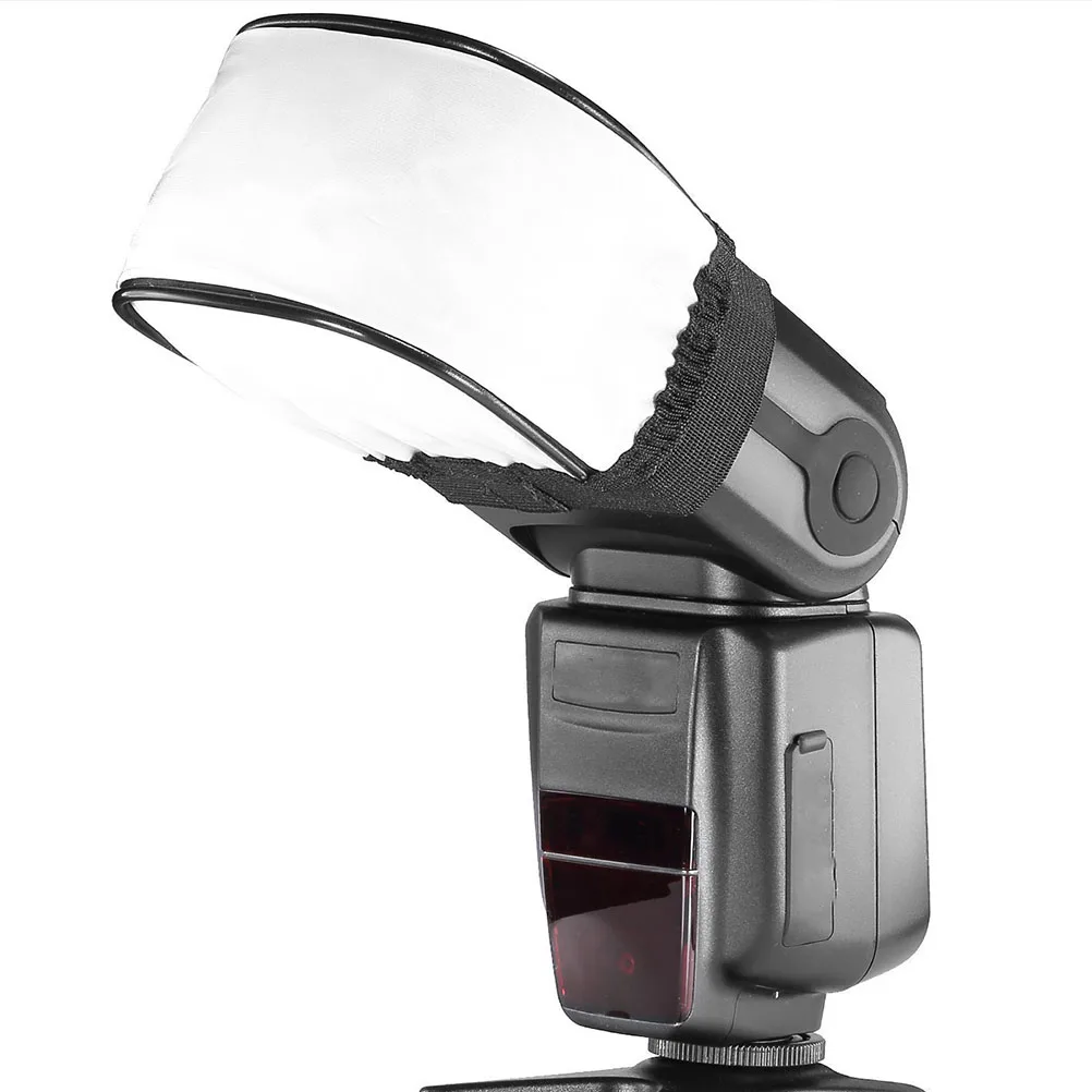 

2pcs Camera Diffuser Flash Soft Light Cloth Cover Lampshade Photography Accessory Durable Easy Install Washable Professional