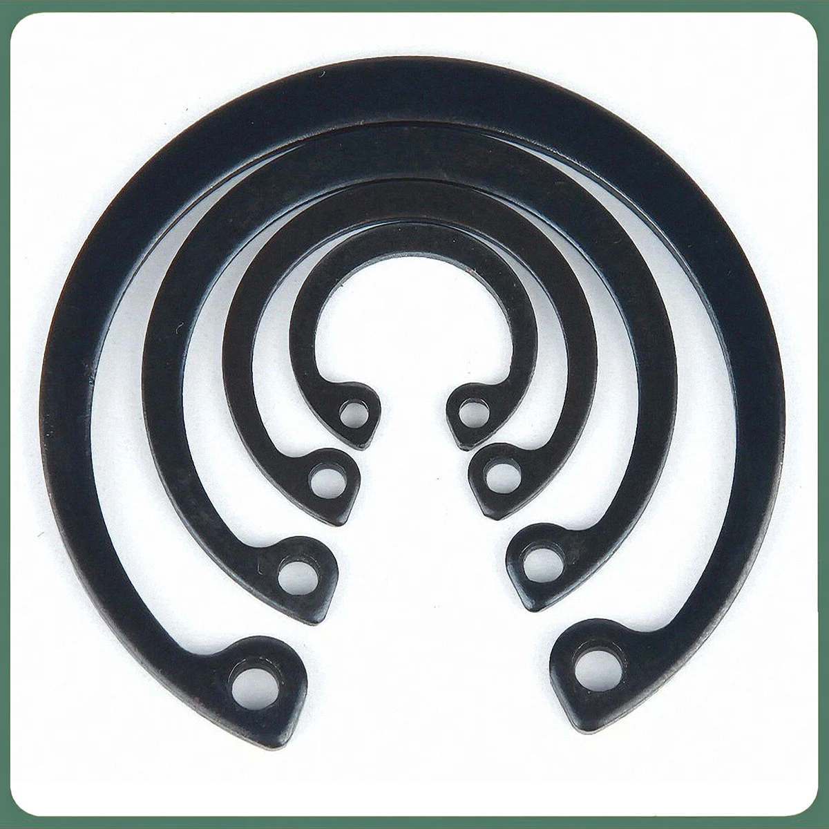 Circlip for Holes 65 Manganese Steel Inner Circlip C Type Retaining Ring Hole Clamp Elastic Retaining Ring for Hole M3-M150
