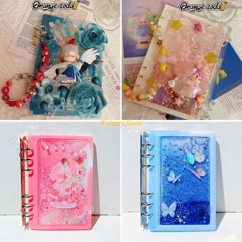 N58F Shaker Resin Molds Notebook Shaped Silicone Molds Resin Casting Molds