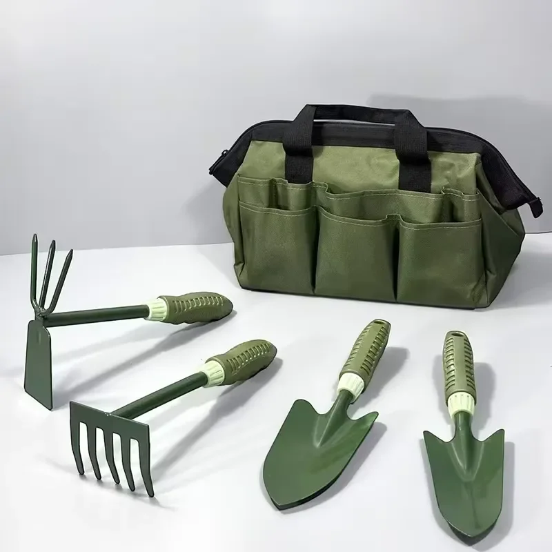 Wholesale Iron Plastic Industrial Grade Light Gardening Tool Set with Bonsai Scissors, Trimmer Scissors and Bags