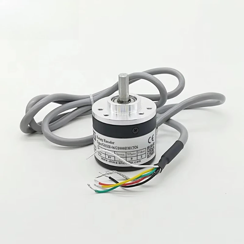 Encodeur rotatif à arbre solide de 6mm, pilote de ligne 1000ppr pour contrôle Intelligent, GHS38-06G1000BML526