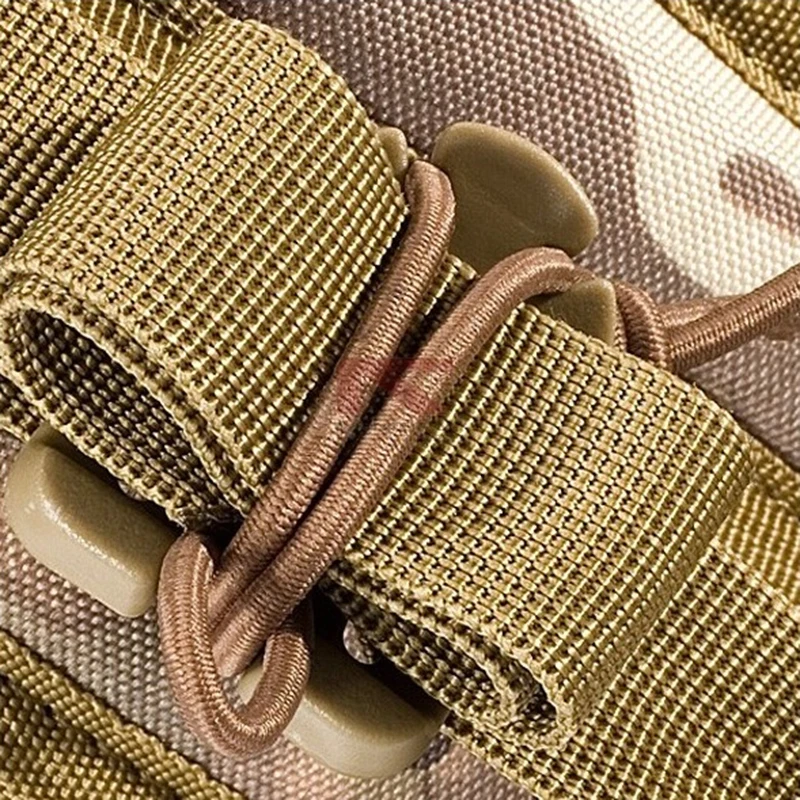 1Pc Tactical Dominator Elastic Cord Hang Buckle Clip PALS MOLLE EDC Webbing