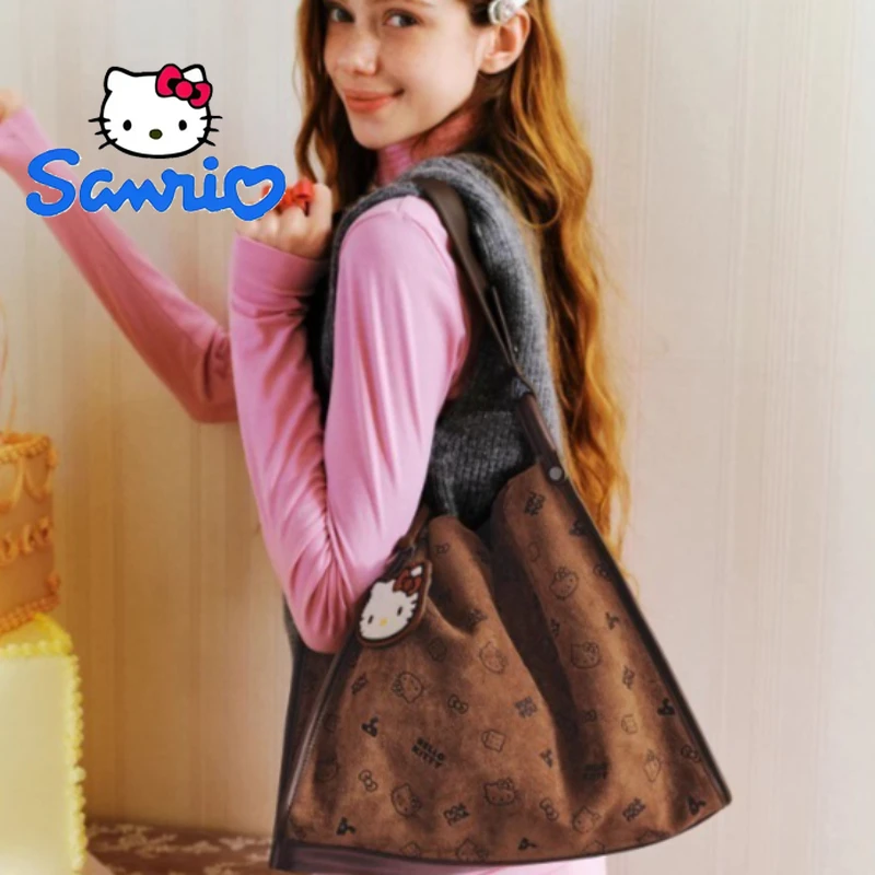 

Сумка-тоут Hello Kitty для женщин: вместительная, роскошная, модная — для повседневного использования, путешествий, офиса, в подарок на день рождения или для вечеринок