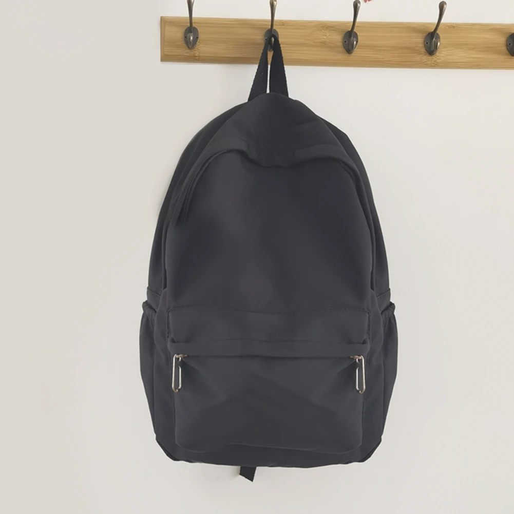 ファッション女性大容量旅行バックパックプレッピースタイル無地学生スクールブックバッグナイロンナップザックカジュアルデイパック