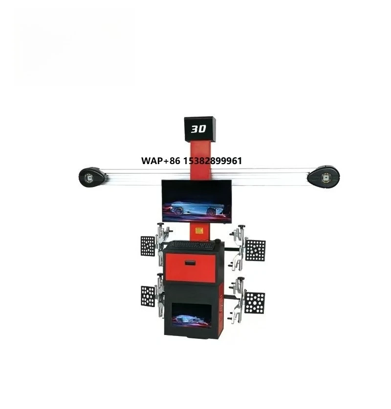 Best Price Dual Screen Display 3D Four Wheel Alignment Machine Car Aligner Equipment 50kg Capacity 12-Month Warranty for Garage