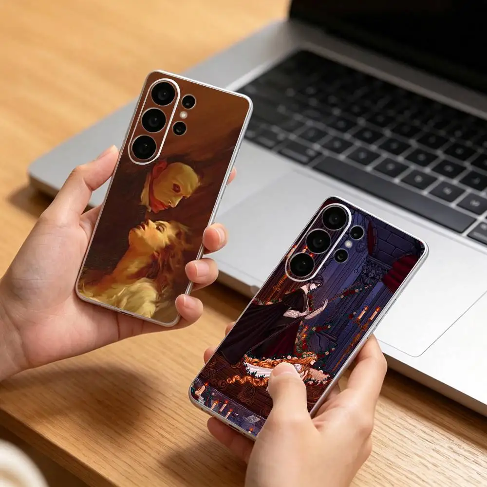 Movie The Phantom of the Opera  Clear Hard Phone Case For Samsung S25,24,23,22,21,10,9,Ultra,Plus,Lite Transparent Cover