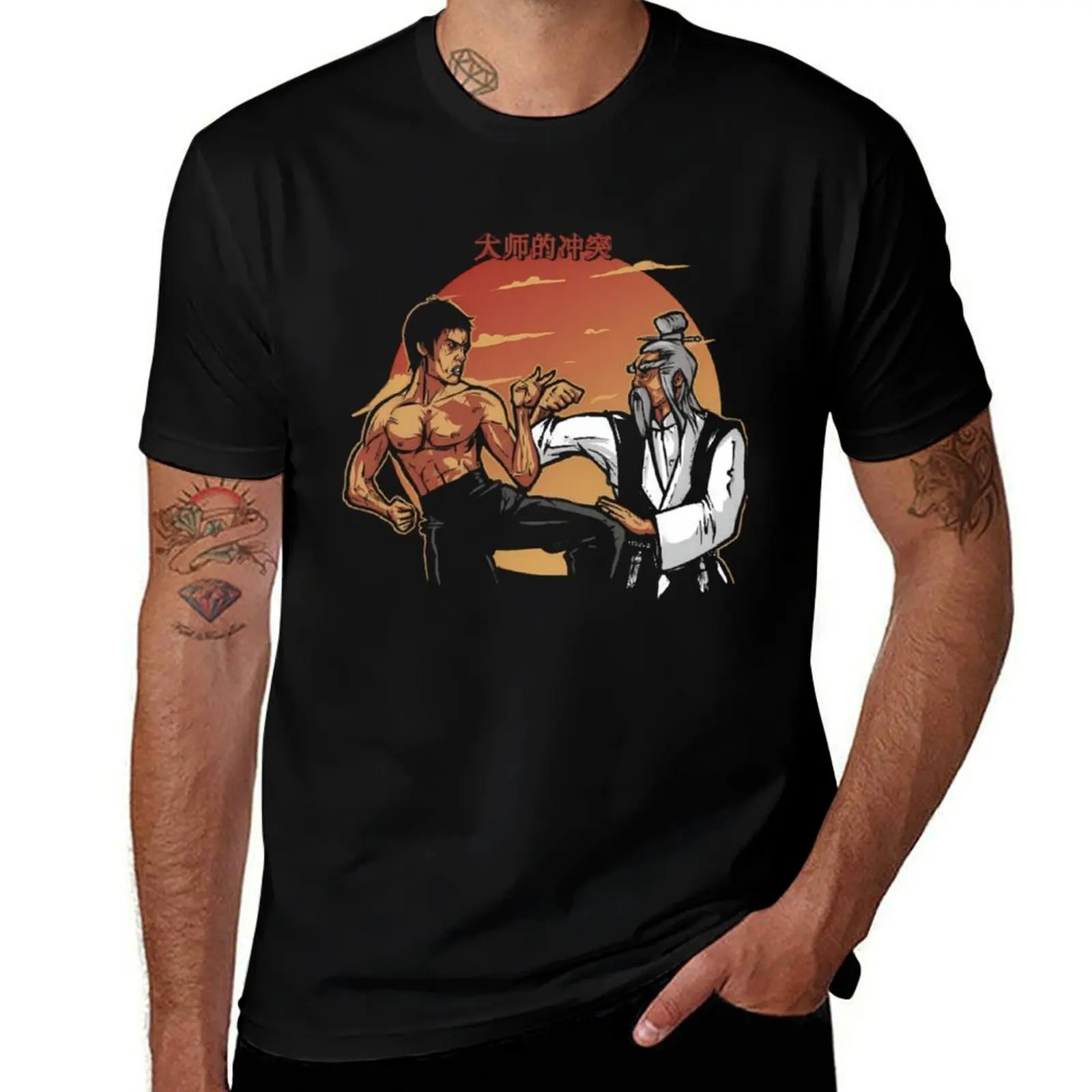Camiseta Legend Classic Camiseta de algodón hombre camisa pesada Actor película hombre anime dragón Vintage camiseta legendario t