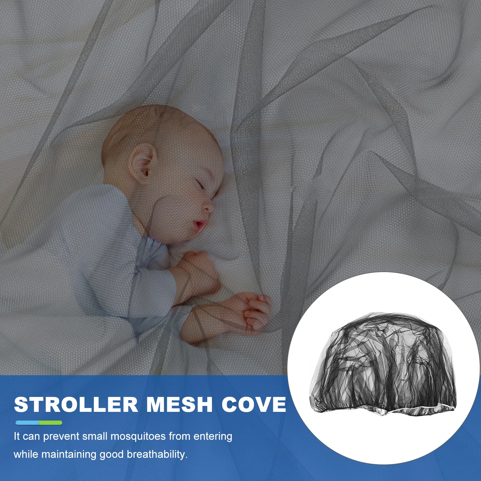 

3Pcs Baby Stroller Mosquito Net Premium Honeycomb Mesh Structure Superior Airflow and Bug Resistance Perfect for Travel Camping