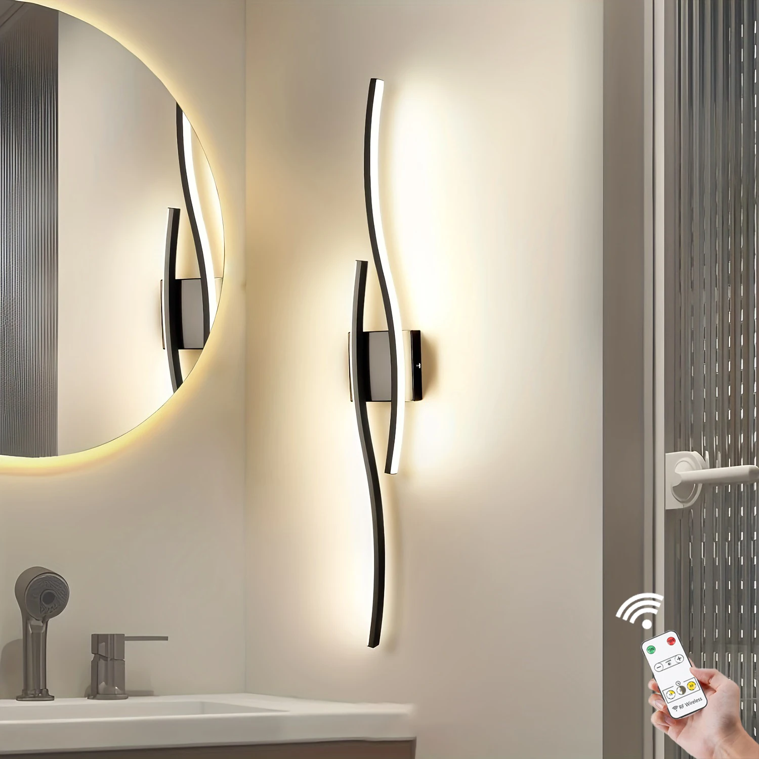 Recharge LED Wall Lamp 5400mA led wall Light For Background Decorative Light For Living Room Bedroom Home Lighting Fixture