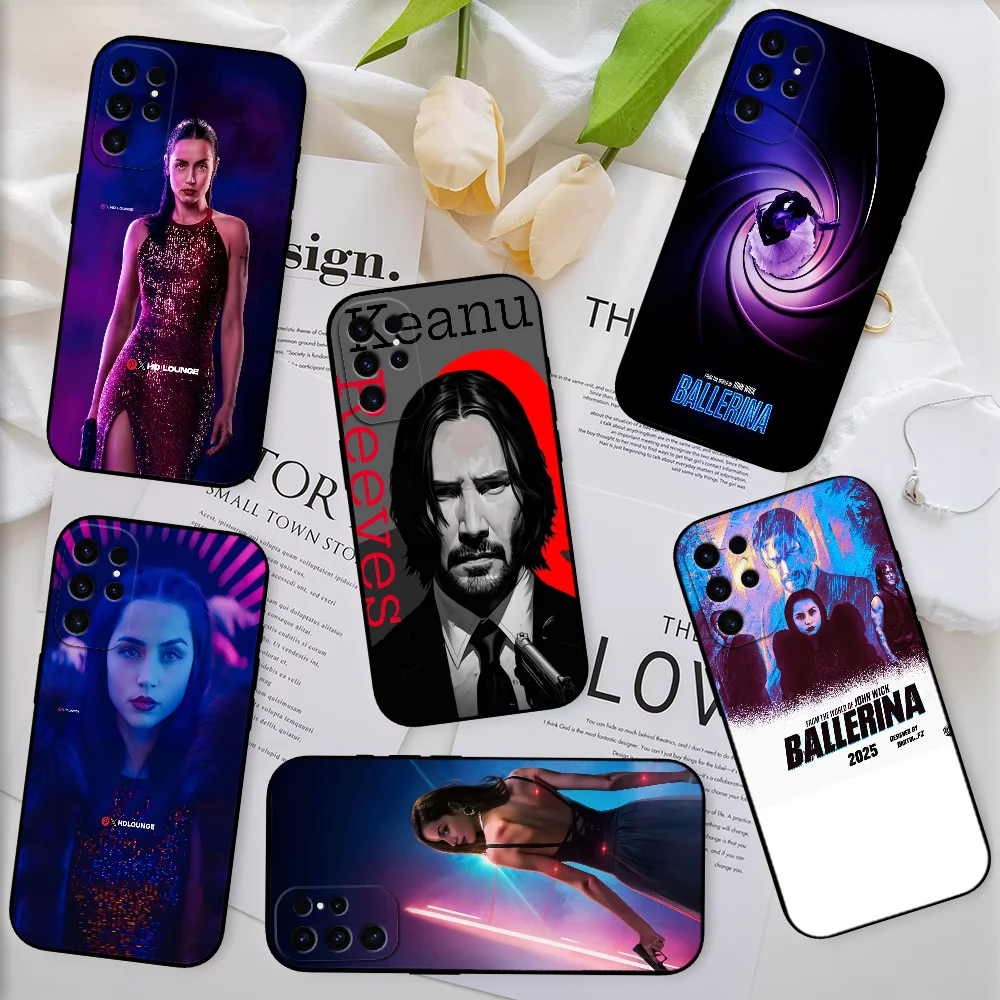 

MOVIE BALLERINAES phone case FUNDA For Samsung S25 S24 S23 S22 S21 A56 A55 FE ULTRA PLUS Soft Silicone Black Cover