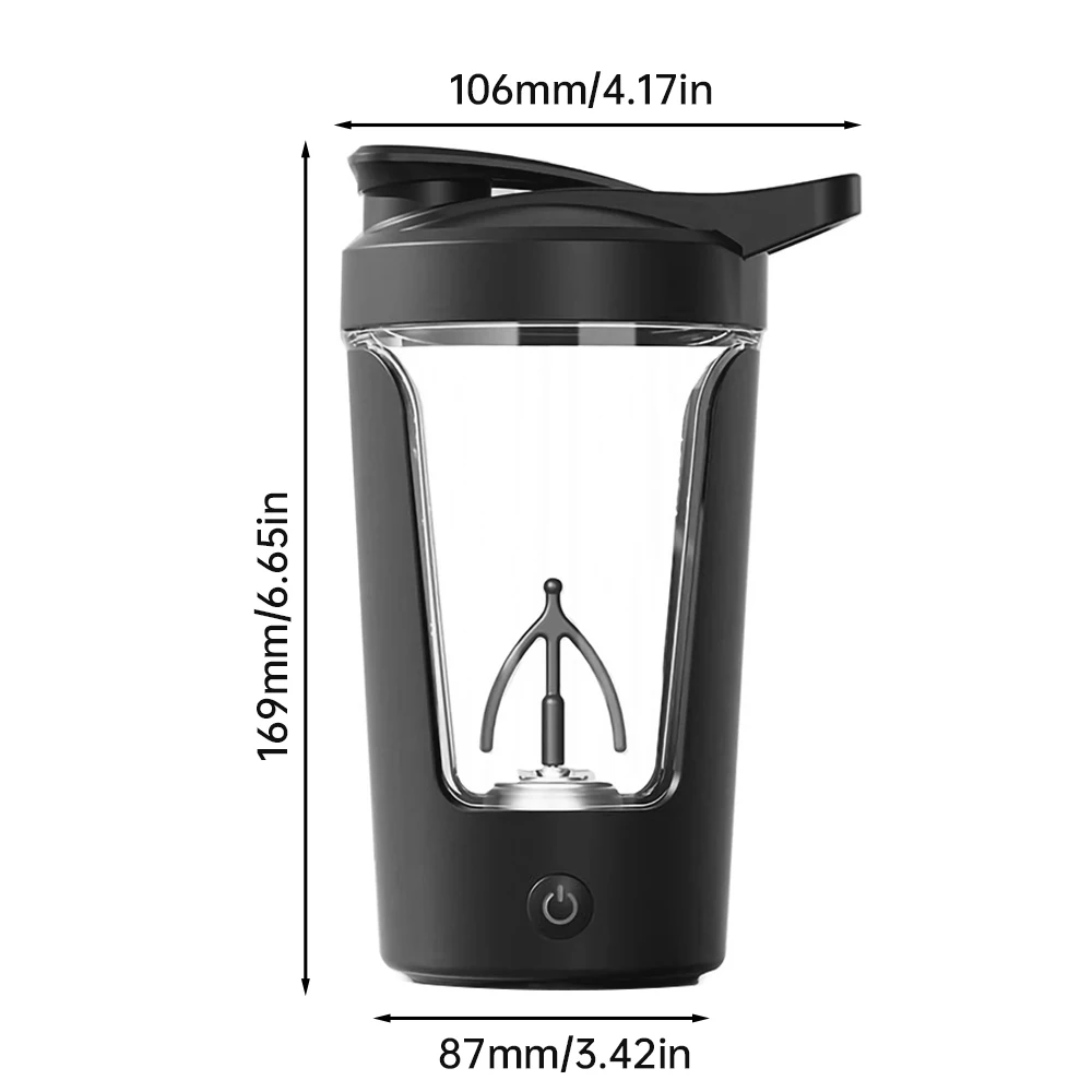 350ML Electric Protein Shaker Bottle Fully Automatic Vortex Mixing Blender Leakproof Milk Coffee Mug Thermos Fitness Cup