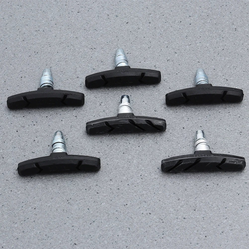 

2pcs Pads Set Durable No Skid Rubber Blocks For Road Mountain Bike Braking Performance Bike Parts Motorcycle