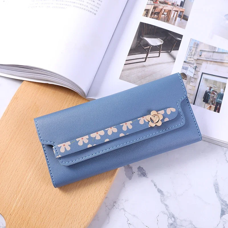 Women Long Wallets Purses Luxury Flower Wallets For Ladies Girl Money Pocket Card Holder Female Wallets Phone Clutch Bag