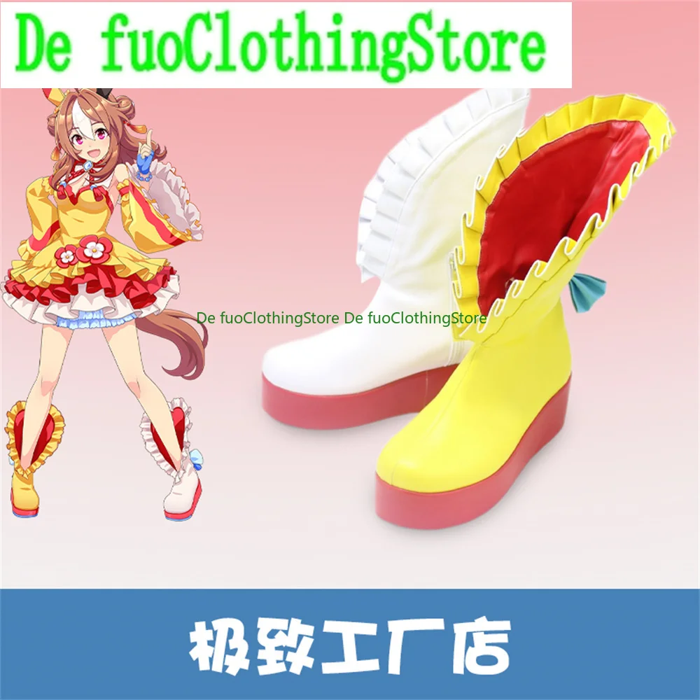 Defuo UMAMUSUME Pretty Derby Copano Rickey Cosplay Schoenen Laarzen GameHalloween Kerst Spel Anime Karakter Party Props