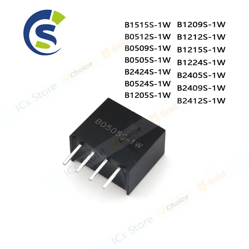 5pcs DC-DC module B0505S B0509S B0512S B1515S B0524S B1205S B1209S B1212S B1215S B1224S B2405S B2409S B2412S B2424S-1W