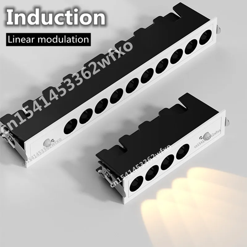 Induction linear light LED downlight Spotlight 8W20Wgrille light Ceiling light Chandelier COB Kitchen corridor interior lighting