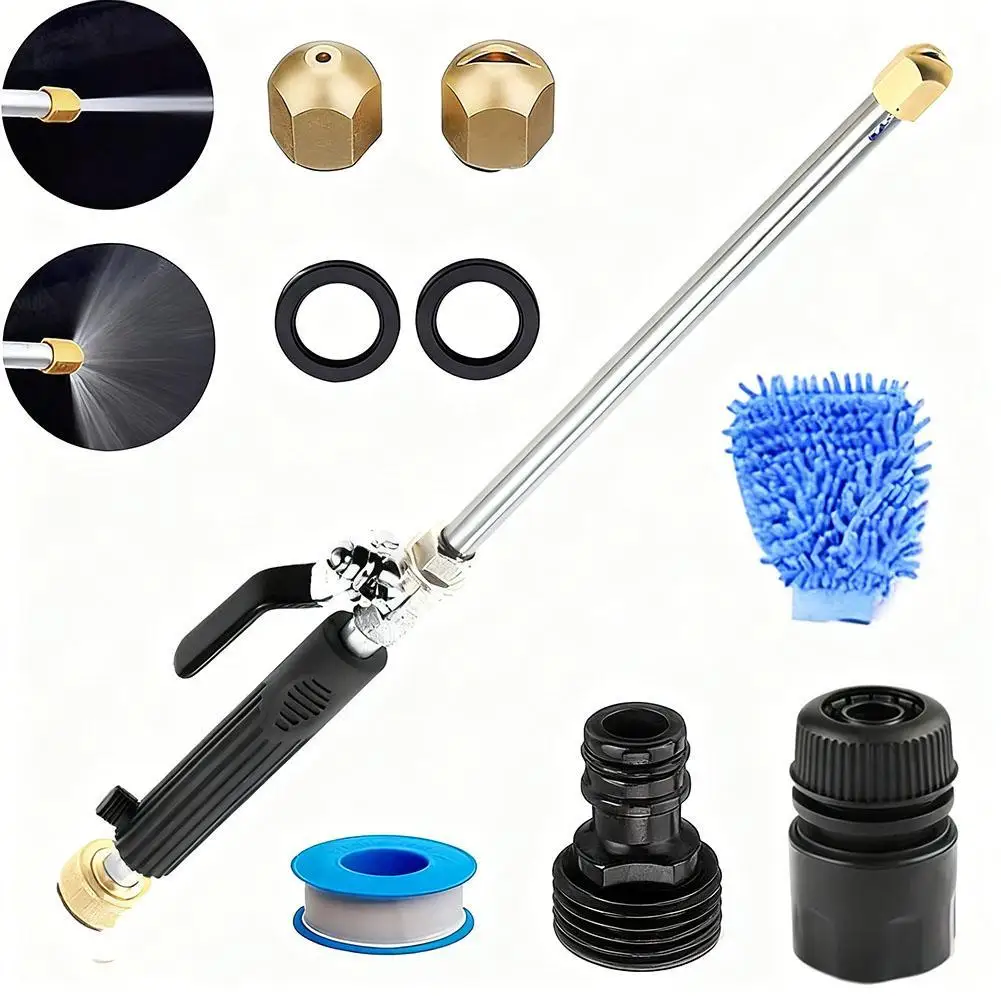 

Садовый водяной пистолет высокого давления, насадка для шланга для садового шланга, гидроструйный шланг, насадка-распылитель, аксессуары для обслуживания