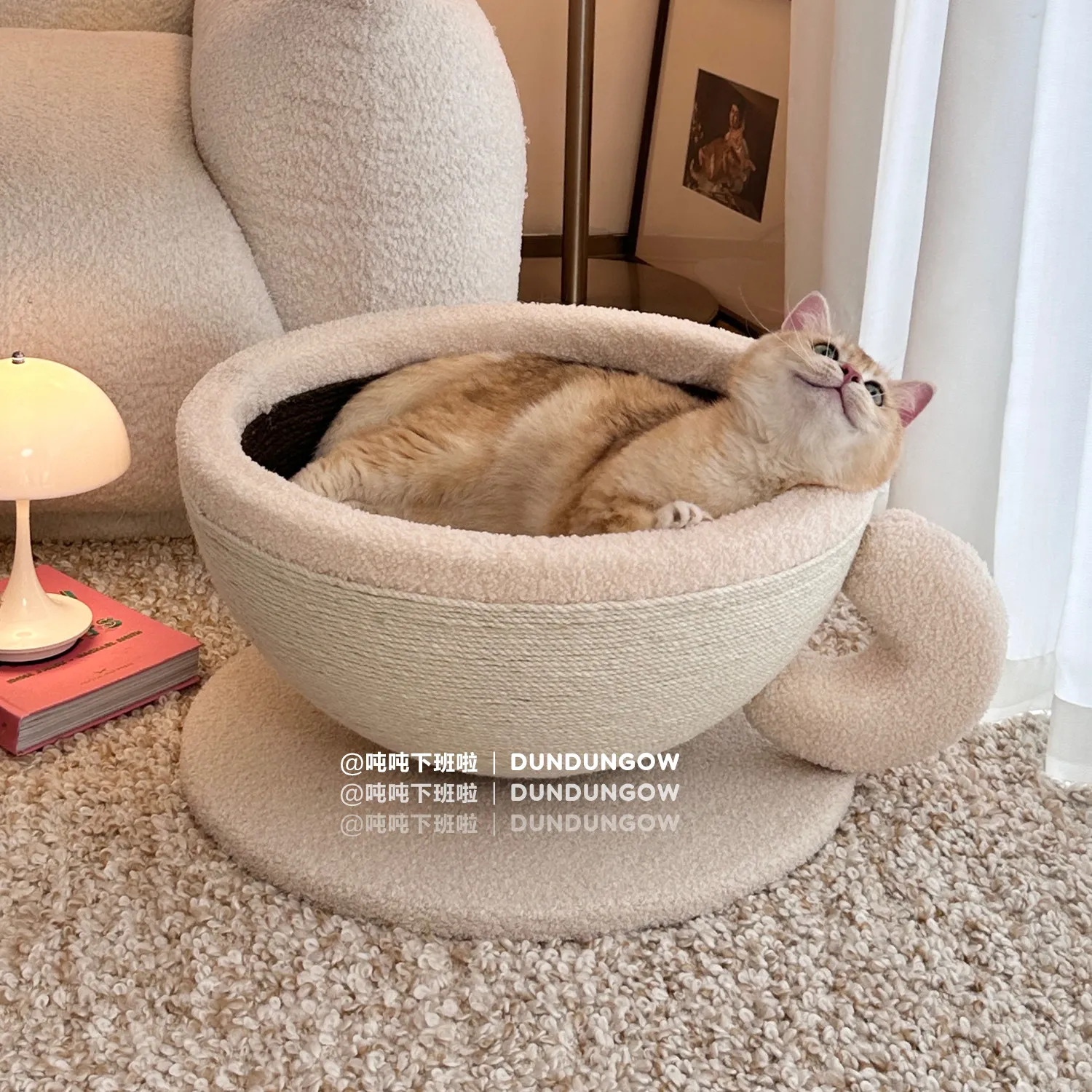 Cat litter Cat scratching board litter Wear-resistant non-crumb semi-closed pet bed