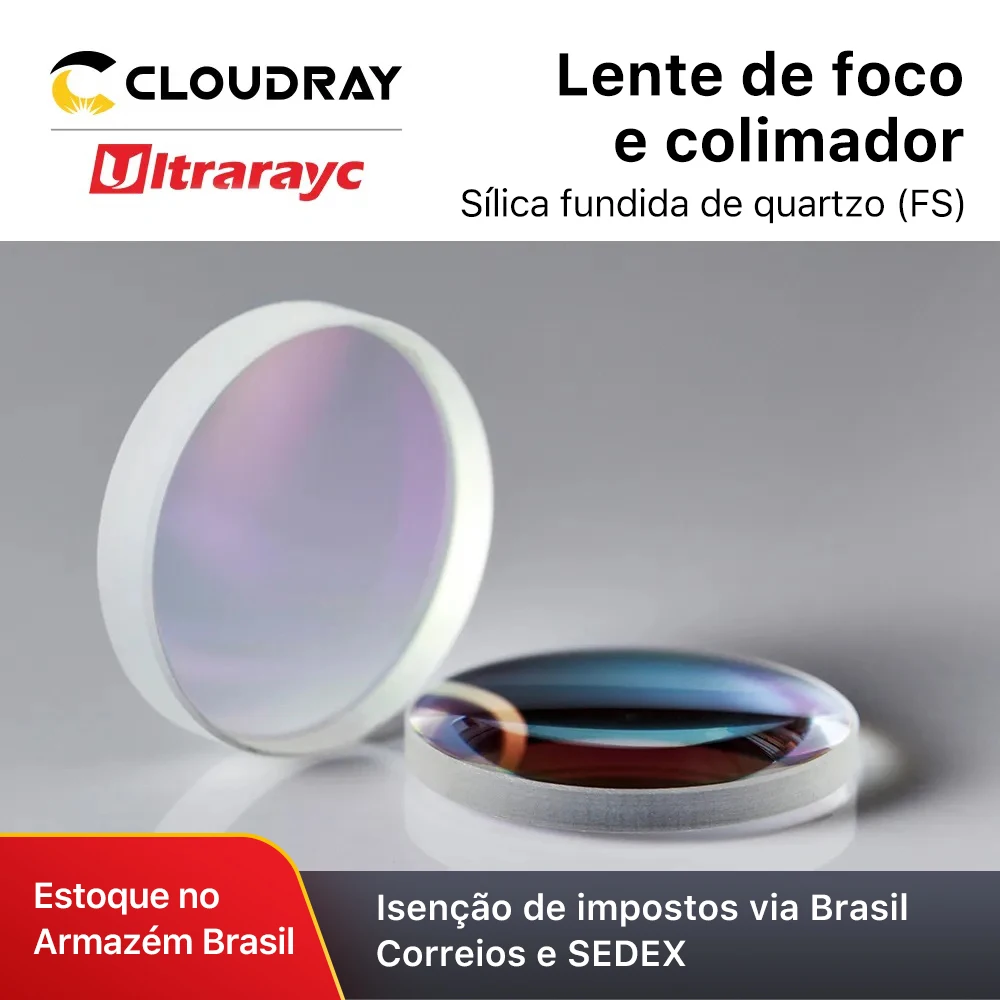 Colimador laser de fibra ultrarayc e lente de foco f75/f100/f125/f150/f200 2 tamanhos para raytools wsx bodor cabeça laser bt240s etc.