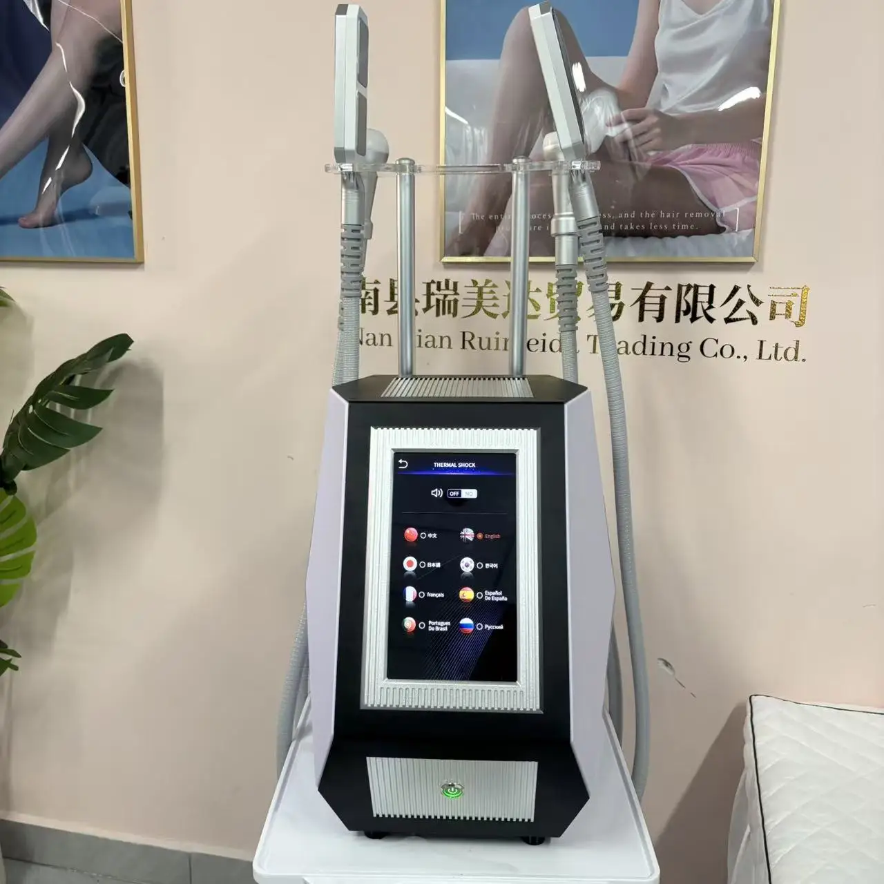 Kryolipolyse شكل الجسم التخسيس Cryoslim كول شد الوجه آلة النحت إزالة الدهون كريوسكين EMS المجاذيف البرد التدفئة t صدمة #5