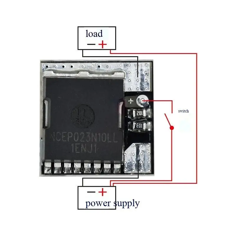 Mini-Hochleistungs-MOS-Auslöseschalter-Antriebsmodul, Feldeffekttransistor-PWM-Regulierungs-Elektronikschalter-Steuerplatine – Detail 7
