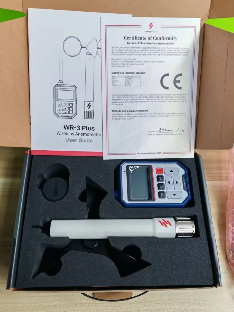WR-3 Plus Wireless Anemometer  Wireless Digital Anemometer Zoomlion Mobile Crane