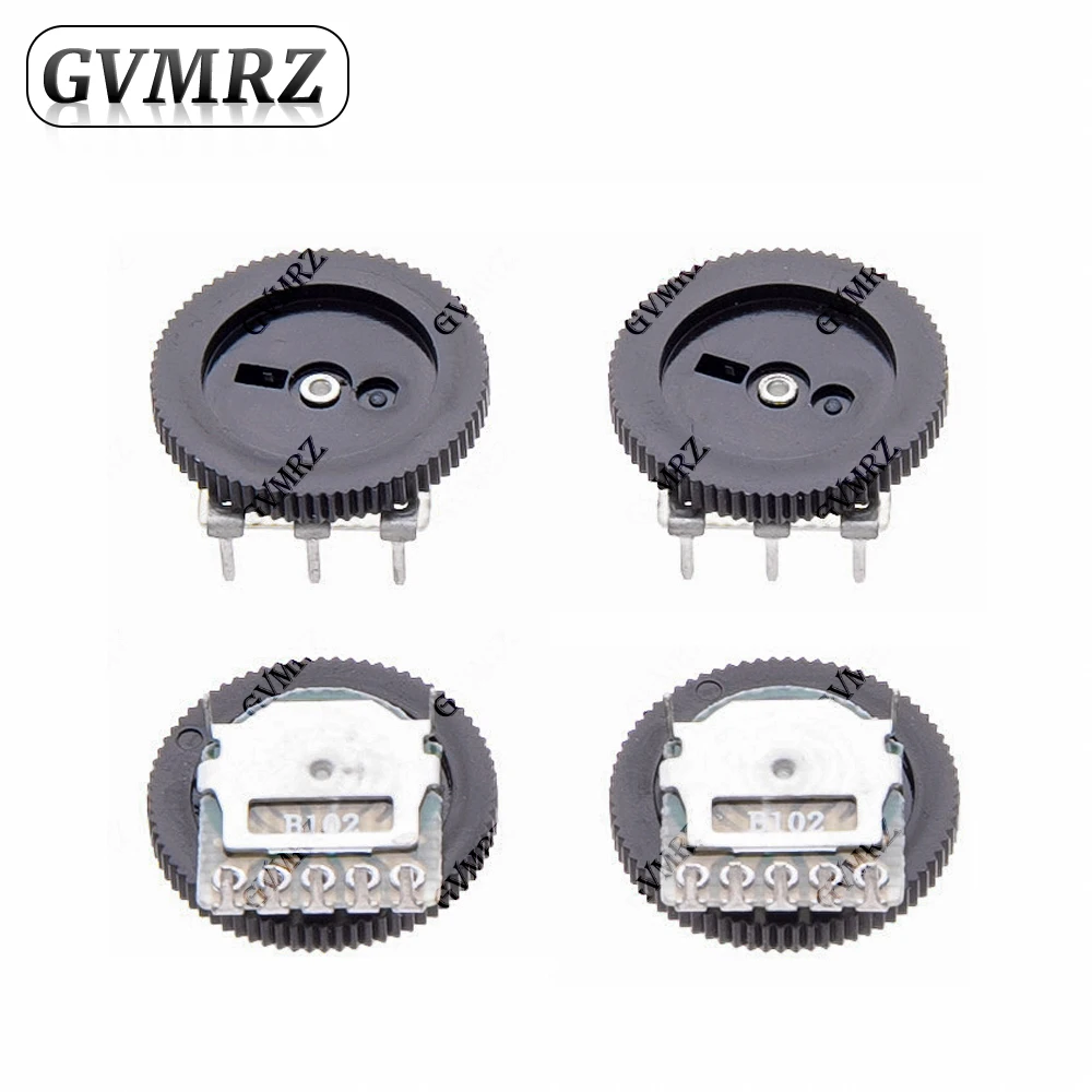 10pcs/lot Dial Potentiometer 1K 5K 10K 20K 50K 100K Ohm 3/5 Pin B102 B103 B104 B203 B502 B503 