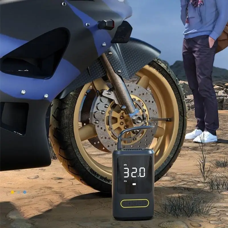 J0MA Small Air Compressor With Fast Charging For Cars Bikes Athletic Equipment