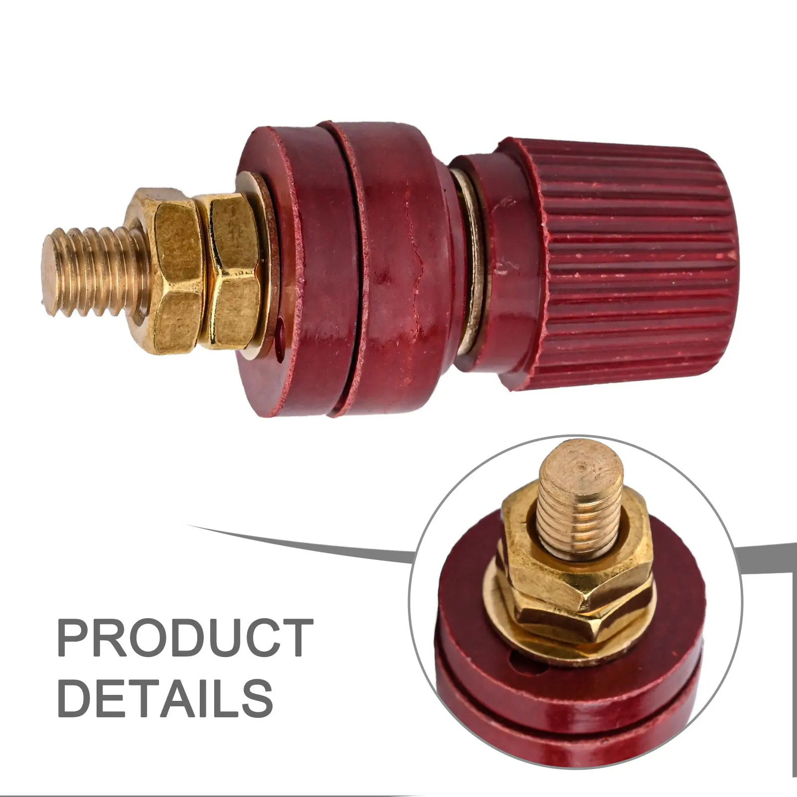 For Charging Generators Red, Black M6 Thread Binding Post High Efficiency Non-slip Thread Design Perfect Security Performance