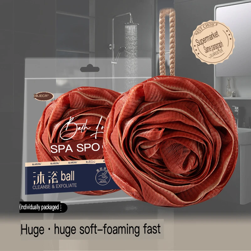 High-End Rose Bath Balls Large Non-Scattering Bath Flowers for Luxury Bath Products Decorative Aromatherapy Bath Balls