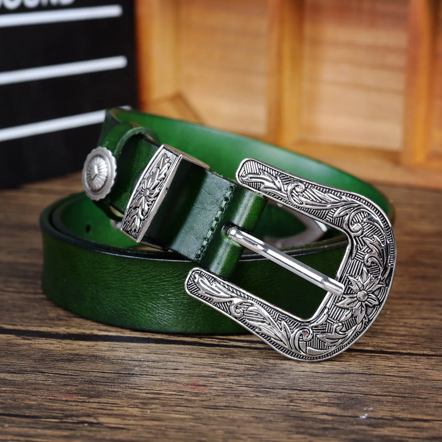 

Temperament Silver Color Needle Buckle Trendy Thin Belts Women's Vintage Design Jeans Dresses Decorative Accessories Belt