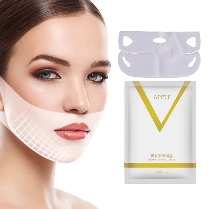 

4D Reduce Double Chin Tape Neck Firming Shape Mask Face Lift Slimming Mask V Line Chin Up Patch 1pcs/2pcs/4pcs for Choose