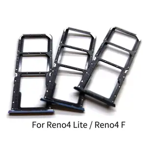 Bilashmart Oppo Reno4 Lite / Reno4 F SIM Card Tray Slot Holder Adapter Socket Repair Parts