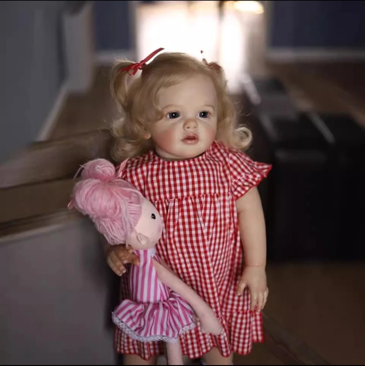 دمية بيتي ريبورن بيبي ريبورن مقاس 24 بوصة | تفاصيل مميزة مرسومة يدويًا وأذرع قابلة للوضع | هدية الإرث عالية الجودة للفتيات #2