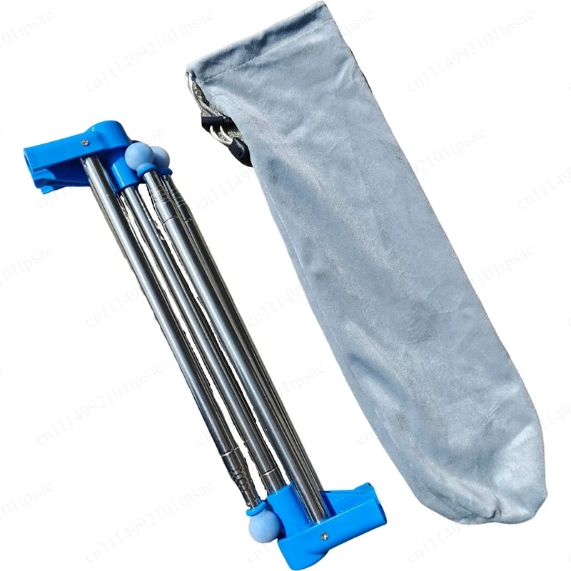 Stainless Steel Travel Garment Rack Adjustable Angle with Non Slip Feet Laundry Drying Rack Compact Space Saving