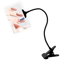 5X Magnifying Glass with Adjustable Clip Hands Free Magnifying Glass with Flexible Neck Large Page Magnifier Reading Magnifier