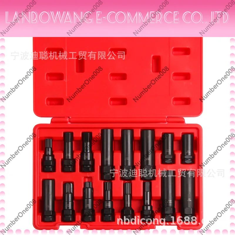 16 Piece Locking Wheel Nut Removal Tool Socket Set for Car Tire Anti Theft