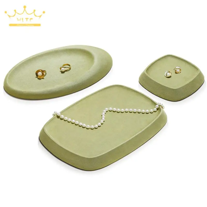 

Jewelry Display Tray Pearl Necklace Ring Necklace Display Organizer Jewelry Shop Counter Viewing Tray