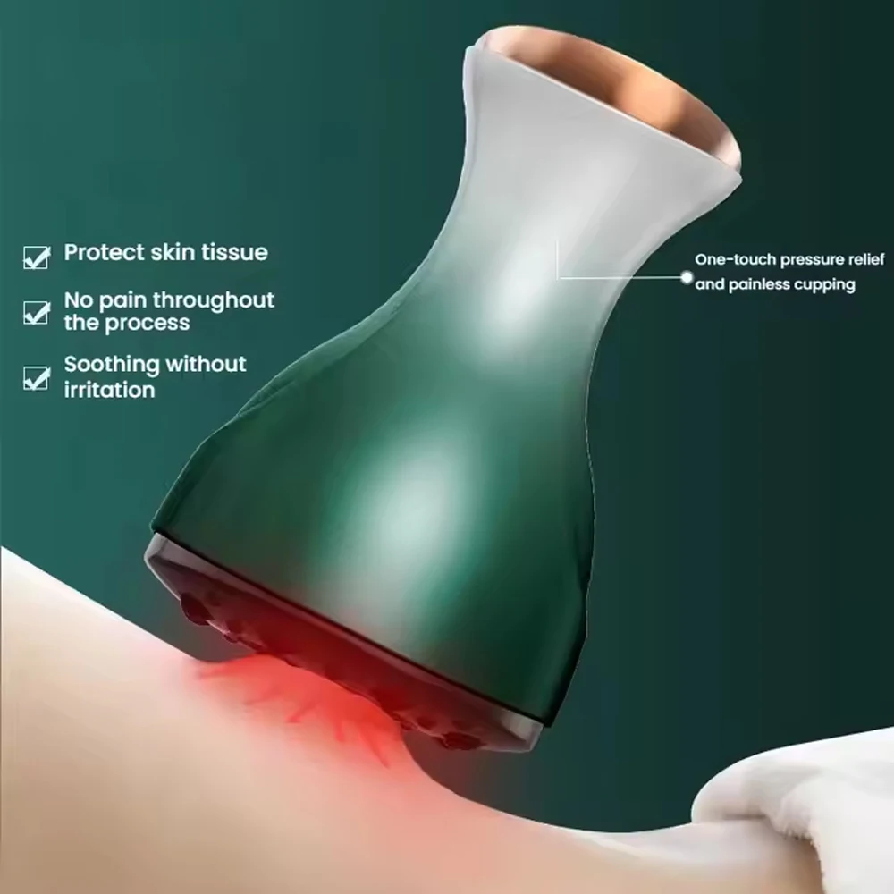 Elektrische Massage Meridiaan Borstel Lichaam Baggeren Cupping Schrapen Instrument Anti Cellulite Guasha Tool Abdominale Rugmassager