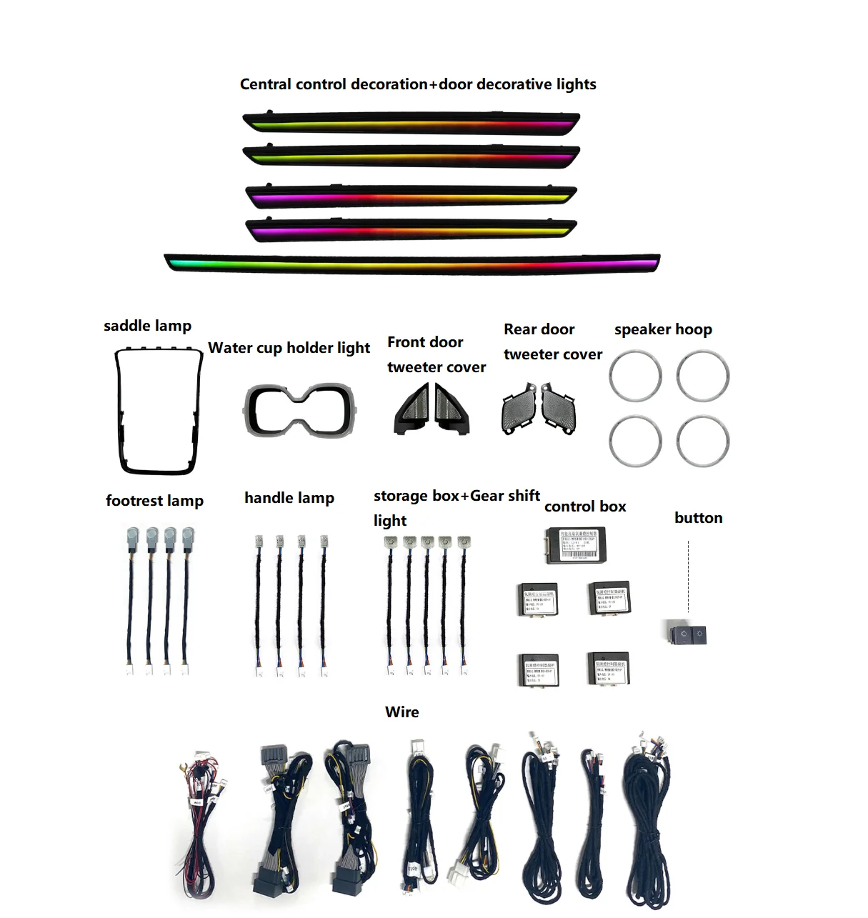

UPsztec Ambient Light Is Suitable For HONDA CRV 2023 Interior Dashboard LED Ambient Light