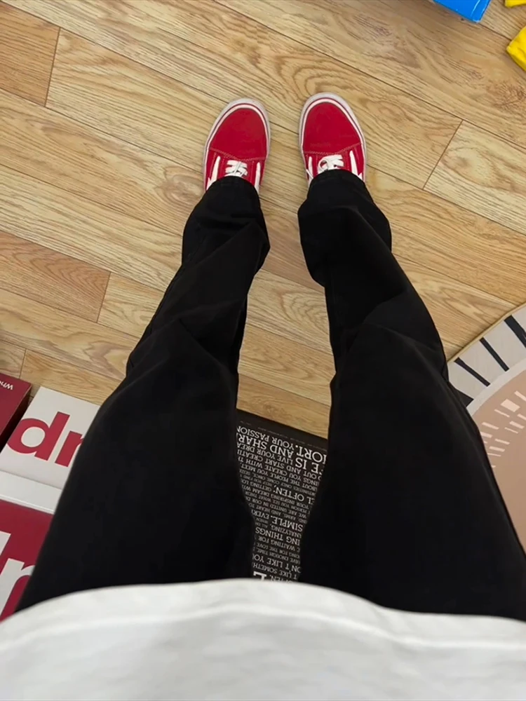 

Мужские прямые эластичные джинсы Cleanfit Bla в американском стиле High Street, модные брюки с микро-клешем для молодежи, тренд OOTD