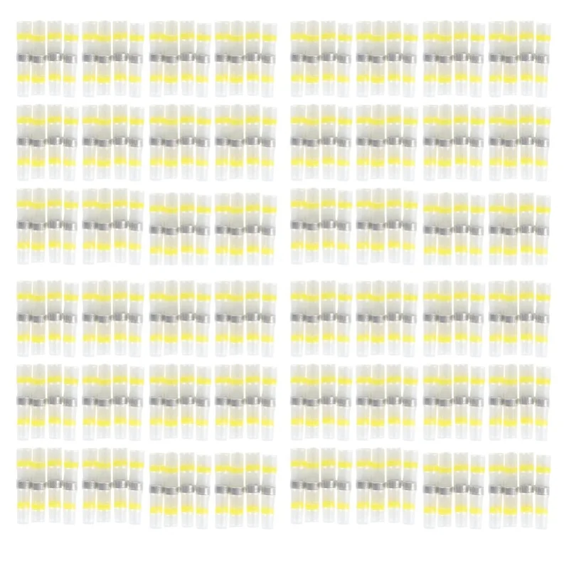 

200PCS Waterproof Heat Shrink Butt Connectors Butt Splice Solder Seal Electrical Wire Terminals
